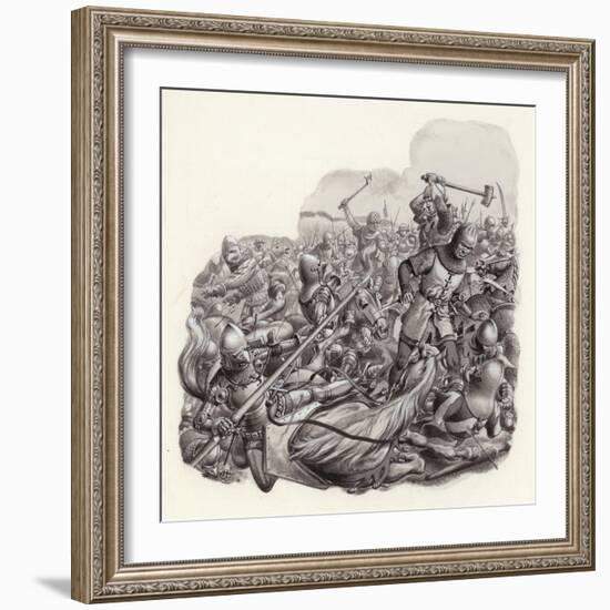 Knights Slaughtered on the Battlefield-Pat Nicolle-Framed Giclee Print