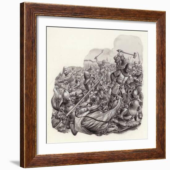 Knights Slaughtered on the Battlefield-Pat Nicolle-Framed Giclee Print