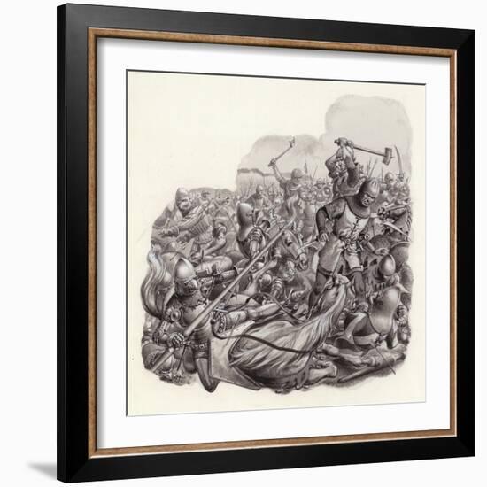 Knights Slaughtered on the Battlefield-Pat Nicolle-Framed Giclee Print