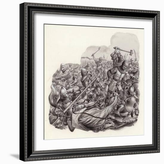 Knights Slaughtered on the Battlefield-Pat Nicolle-Framed Giclee Print