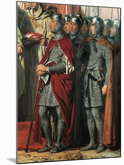 Knights Templar, France, 12th Century-null-Mounted Giclee Print