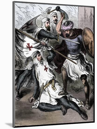 Knights Templar on the Field of Battle, c1910-Unknown-Mounted Giclee Print