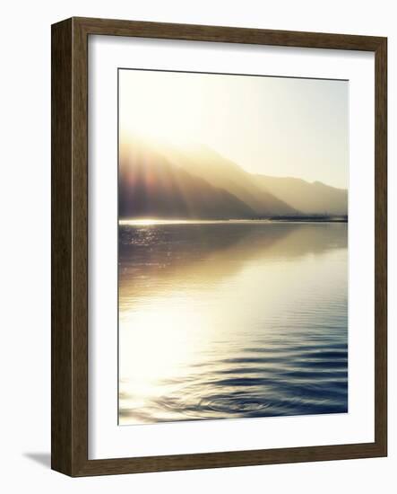 Knik River scenic-Savanah Plank-Framed Photo