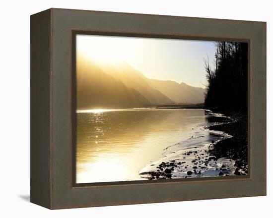 Knik River-Savanah Plank-Framed Stretched Canvas