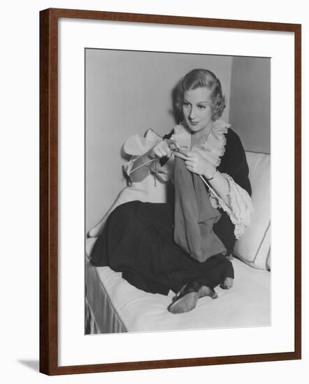 Knitting a Sweater-null-Framed Photo