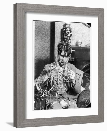 Knitting Expert-null-Framed Photographic Print