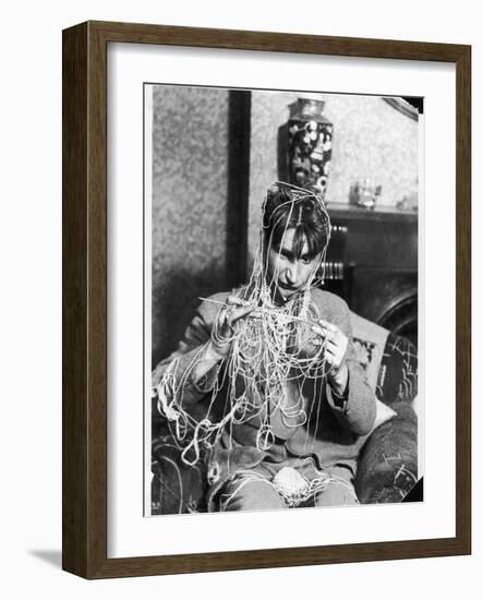 Knitting Expert-null-Framed Photographic Print