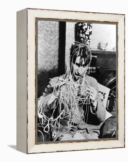 Knitting Spaghetti-null-Framed Premier Image Canvas