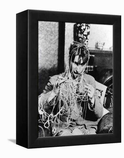 Knitting Spaghetti-null-Framed Premier Image Canvas