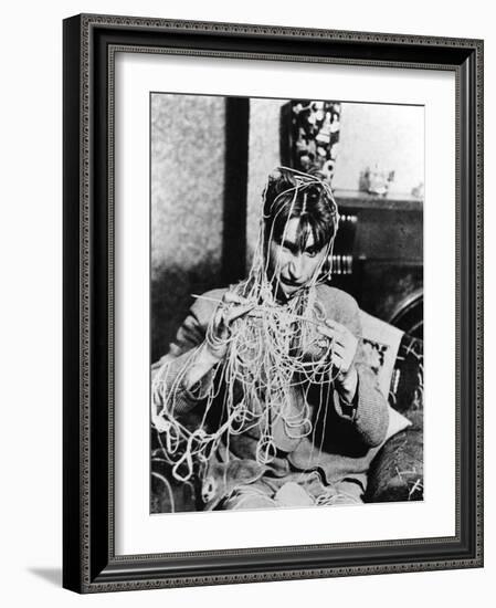 Knitting Spaghetti-null-Framed Photographic Print