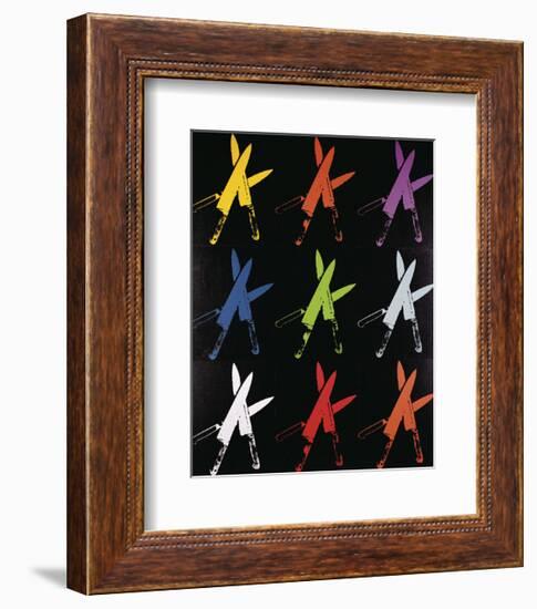 Knives, 1981-82 (multi)-Andy Warhol-Framed Giclee Print