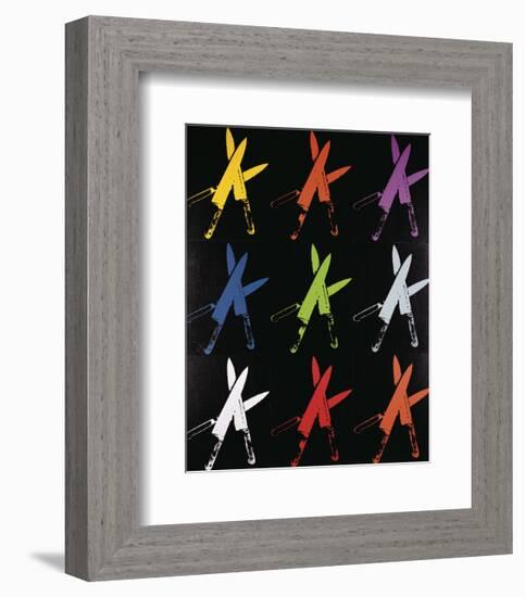 Knives, 1981-82 (multi)-Andy Warhol-Framed Art Print