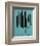 Knives, c. 1981-82 (Aqua)-Andy Warhol-Framed Art Print