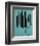 Knives, c. 1981-82 (Aqua)-Andy Warhol-Framed Art Print