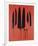 Knives, c. 1981-82 (Red)-Andy Warhol-Framed Giclee Print