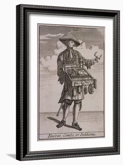 Knives, Combs, or Inkhorns, Cries of London-Marcellus Laroon-Framed Giclee Print