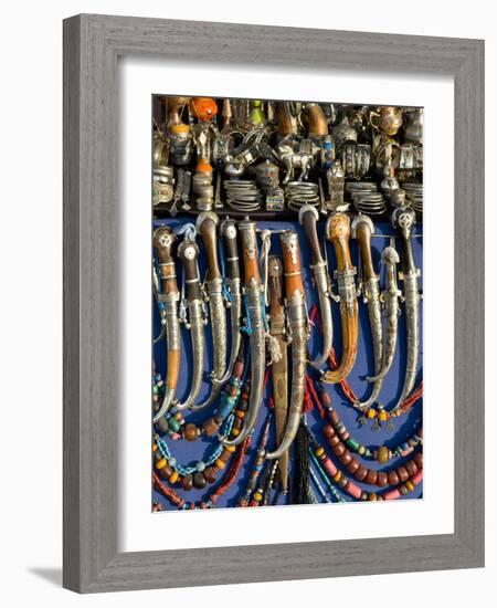 Knives For Sale, Souk, Medina, Marrakech, Morocco, North Africa, Africa-Nico Tondini-Framed Photographic Print