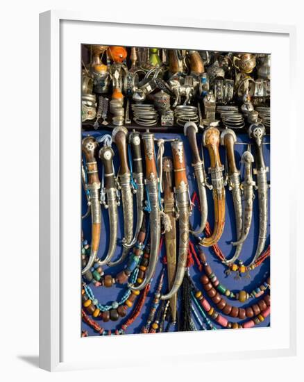 Knives For Sale, Souk, Medina, Marrakech, Morocco, North Africa, Africa-Nico Tondini-Framed Photographic Print