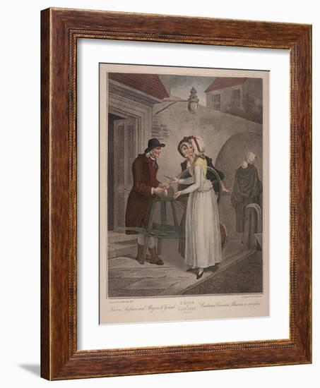 Knives Scissars and Razors to Grind, Cries of London, C1870-Francis Wheatley-Framed Giclee Print