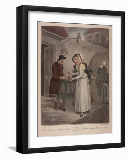 Knives Scissars and Razors to Grind, Cries of London, C1870-Francis Wheatley-Framed Giclee Print