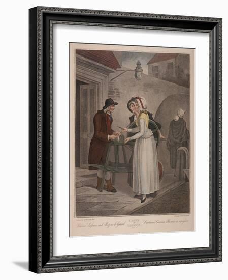 Knives Scissars and Razors to Grind, Cries of London, C1870-Francis Wheatley-Framed Giclee Print