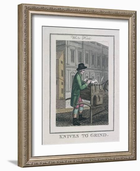 Knives to Grind, Cries of London, 1804-William Marshall Craig-Framed Giclee Print