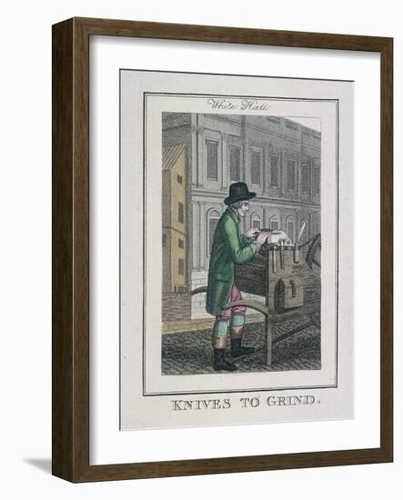 Knives to Grind, Cries of London, 1804-William Marshall Craig-Framed Giclee Print