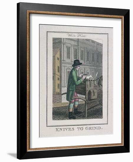 Knives to Grind, Cries of London, 1804-William Marshall Craig-Framed Giclee Print