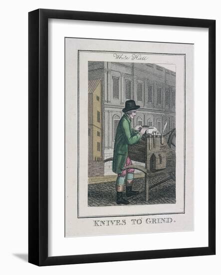 Knives to Grind, Cries of London, 1804-William Marshall Craig-Framed Giclee Print