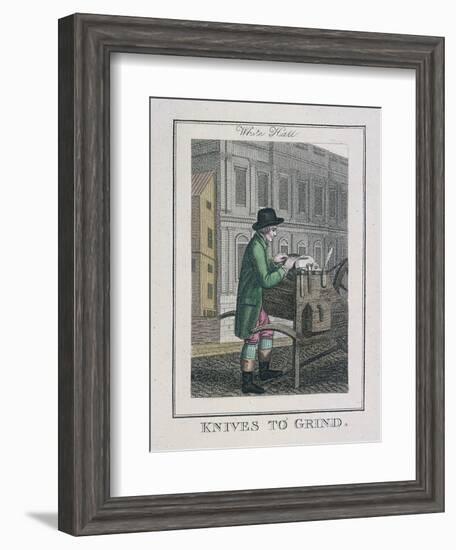 Knives to Grind, Cries of London, 1804-William Marshall Craig-Framed Giclee Print