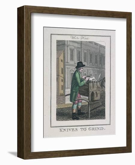 Knives to Grind, Cries of London, 1804-William Marshall Craig-Framed Giclee Print