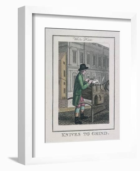 Knives to Grind, Cries of London, 1804-William Marshall Craig-Framed Giclee Print