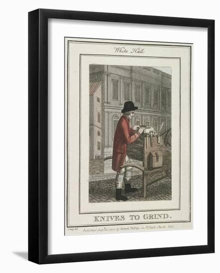 Knives to Grind, Cries of London, 1804-William Marshall Craig-Framed Giclee Print