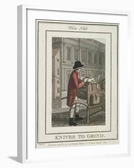 Knives to Grind, Cries of London, 1804-William Marshall Craig-Framed Giclee Print