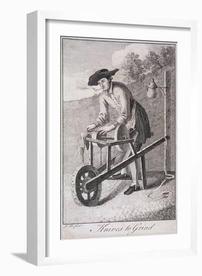 Knives to Grind, Cries of London, C1750-null-Framed Giclee Print