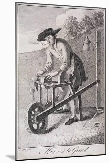 Knives to Grind, Cries of London, C1750-null-Mounted Giclee Print