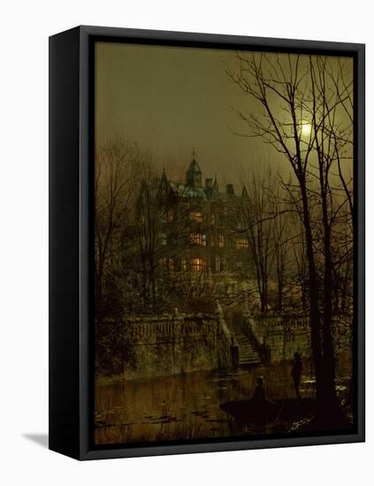 Knostrop Old Hall, Leeds, 1883-John Atkinson Grimshaw-Framed Premier Image Canvas