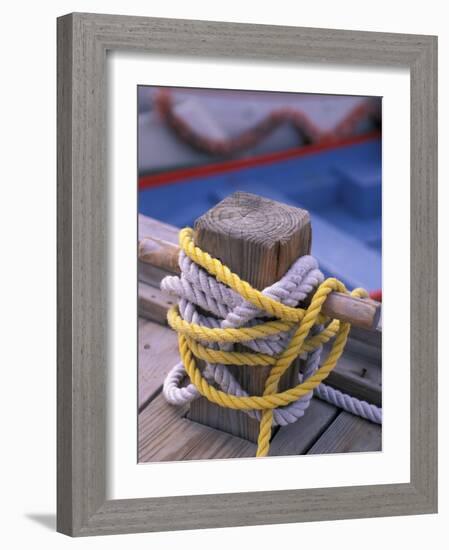 Knots Around Post, St. Thomas, Caribbean-Robin Hill-Framed Photographic Print