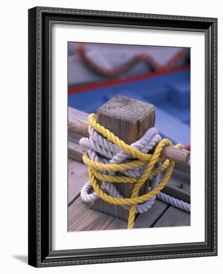 Knots Around Post, St. Thomas, Caribbean-Robin Hill-Framed Photographic Print