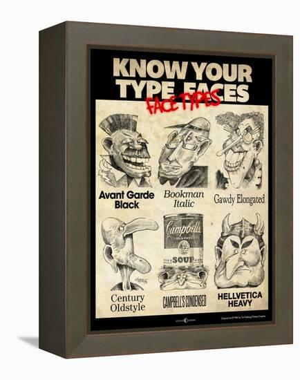 Know Your Type Faces-Tim Nyberg-Framed Premier Image Canvas