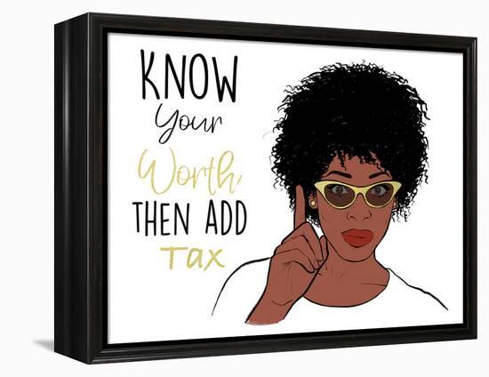 Know Your Worth-Marcus Prime-Framed Stretched Canvas