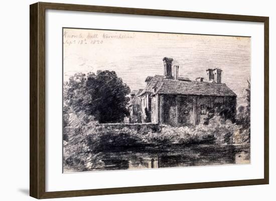 Knowle Hall, 1820-John Constable-Framed Giclee Print