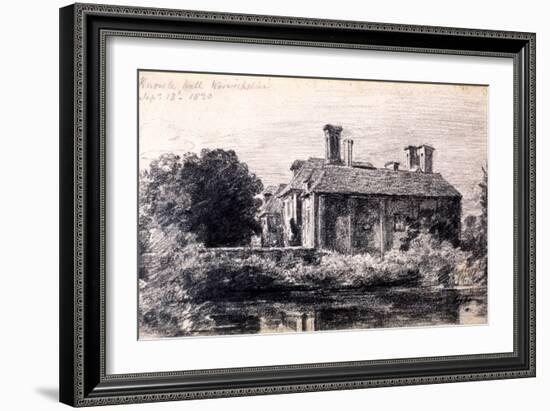 Knowle Hall, 1820-John Constable-Framed Giclee Print