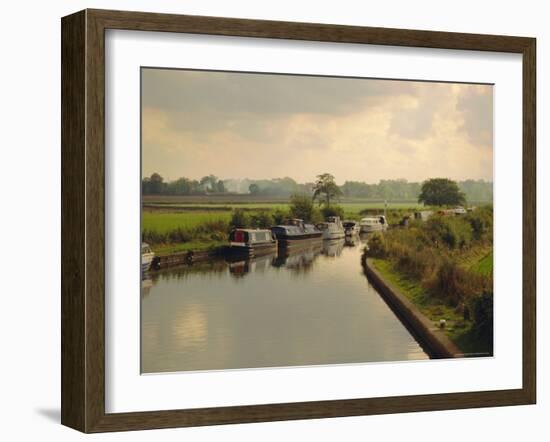 Knowle Locks, Autumn, the Grand Union Canal, West Midlands, England-David Hughes-Framed Photographic Print