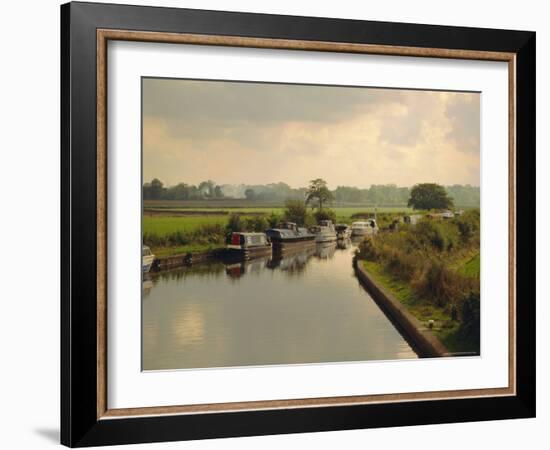 Knowle Locks, Autumn, the Grand Union Canal, West Midlands, England-David Hughes-Framed Photographic Print