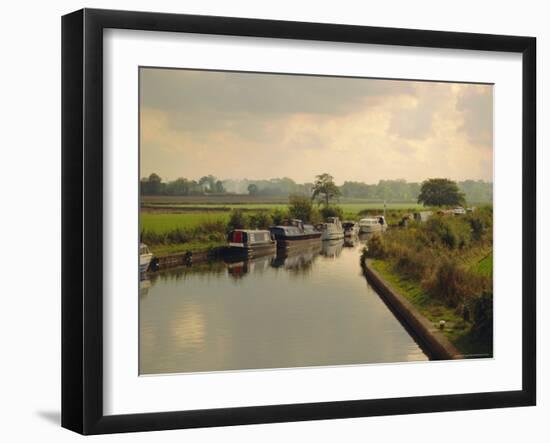 Knowle Locks, Autumn, the Grand Union Canal, West Midlands, England-David Hughes-Framed Photographic Print