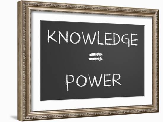 Knowledge Is Power-IJdema-Framed Art Print