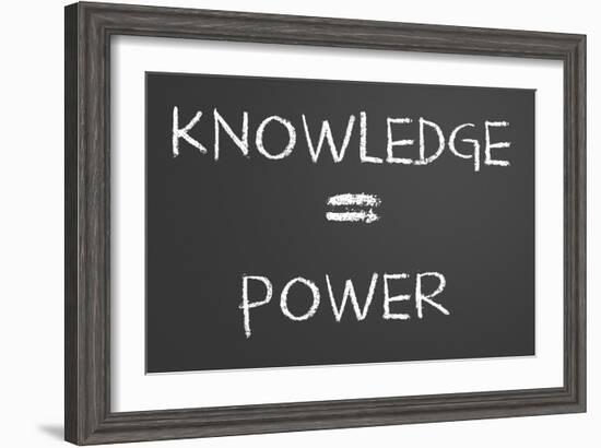 Knowledge Is Power-IJdema-Framed Art Print