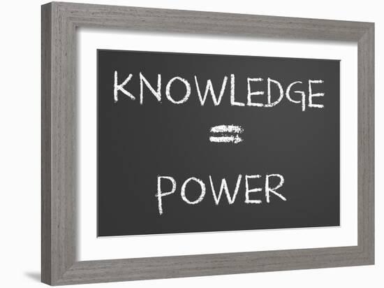 Knowledge Is Power-IJdema-Framed Art Print