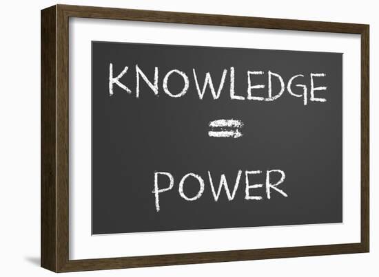 Knowledge Is Power-IJdema-Framed Art Print